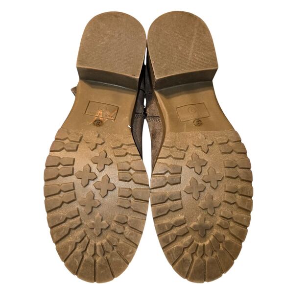 Arizona Jean Company 7 Brown Women's Ankle Boots 1 1/2 Inch High Heel Shoe - Picture 7 of 8